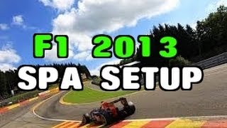 F1 2013 Spa Francorchamps setup 145077 [upl. by Macpherson539]