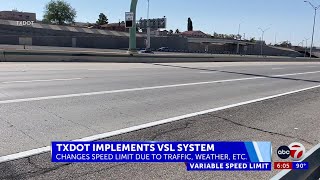 TxDOT implementing new variable speed limits in El Paso [upl. by Brigitte]