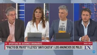 📺 Agustín Etchebarne Hernán Reyes y Félix Lonigro analizaron los anuncios de Milei en el Congreso [upl. by Drobman499]