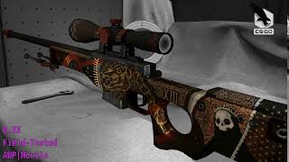 AWP Mortis  Skin Wear Preview [upl. by Melamie]