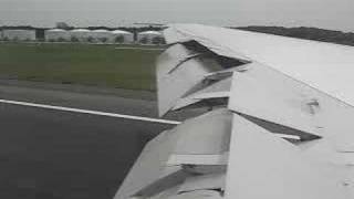 Iran Air Boeing 747SP landing at Tokyo Narita  window view [upl. by Kecaj]