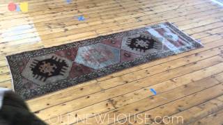 3x8 Distressed Oushak Rug Runner ee001504 [upl. by Steffi]