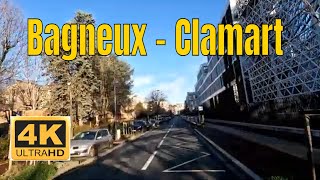 Bagneux  Clamart 4K Driving French region [upl. by Line]