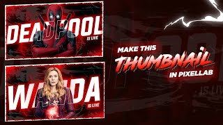 How to Make EFX Thumbnail  Pixellab Tutorial [upl. by Illom]