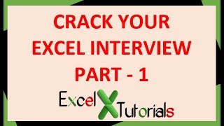 Excel Interview Question [upl. by Aninat]