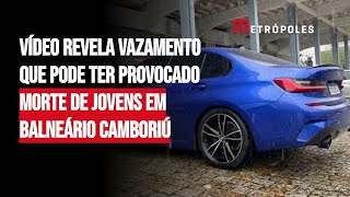 Vídeo revela vazamento que pode ter provocado morte de jovens em Balneário Camboriú [upl. by Lalise15]