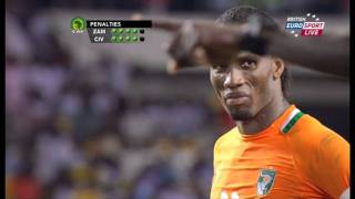 Zambia VS Ivory coast Final 2012 ALL PENALTY KICKS [upl. by Jennilee497]