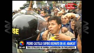 Lima Pedro Castillo sufrió aparente desmayo en la avenida Abancay [upl. by Janetta]