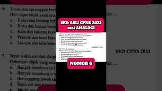 Nomor 6 ‼️Soal SKD ANALOGI ‼️soal Asli CPNS 2023 soalcpns2023 soalcpns2024 soalanalogi [upl. by Anayhd]