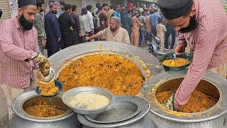 Famous Friday Biryani  People are Crazy for JUMMA BIRYANI  Pakistani Street Food Beef Degi Biryani [upl. by Bouchier737]