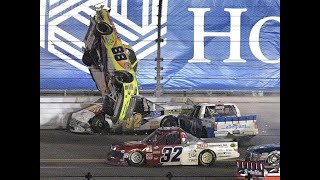 Average nascar truck series wreck in 2024 [upl. by Aleciram]