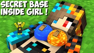 Which SECRET BASE INSIDE THE GIRL WILL YOU CHOOSE in Minecraft  LAVA vs WATER BASE [upl. by Dion]