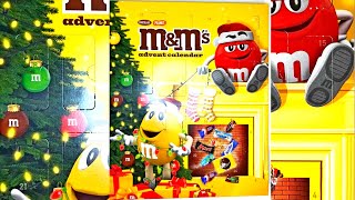 MampMS Candy Advent Calendar Unboxing Satisfying Video ASMR  Opening Lots of Chocolate Candy  Day 2 [upl. by Gusella259]