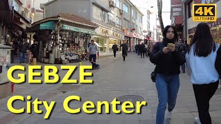 Gebze Walking Tour 4K UHD 50fps  Kocaeli Gebze city center [upl. by Nylloh]