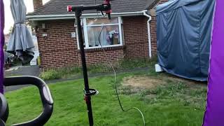 Unisky bike repair stand as a mast support using the Alex Loop Ham pack antenna [upl. by Timmy]