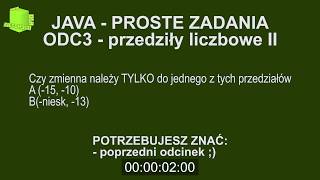 Podstawowe Zadania Java 3  Przedziały liczbowe II [upl. by Lekkim]