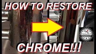 How To Clean amp Restore Chrome Wheels and Trim  Cheap Easy amp Quick 0000 Steel Wool Method [upl. by Eneleahs]