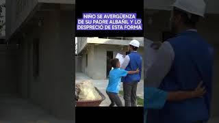 Niño se avergüenza de su padre albañil y lo despreció de esta forma historia viralvideo reflexion [upl. by Ahsian]