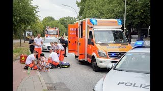 Schlimmer Unfall an der Steinbeker Hauptstraße Fünfjähriger wird von Auto erfasst [upl. by Yelrebma]