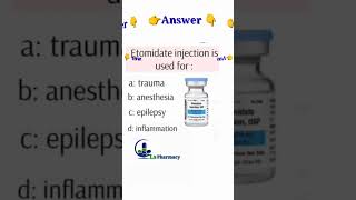 etomidate injection short viralshort trending short pharmacist pharmacy [upl. by Murphy]