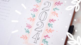 2024 bullet journal setup  plan with me  simple beginner friendly setup ✨ [upl. by Apollus]