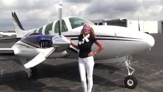 AIRPLANE FOR SALE 1984 Beechcraft Baron 58 By Carolina Aircraft [upl. by Anertak]