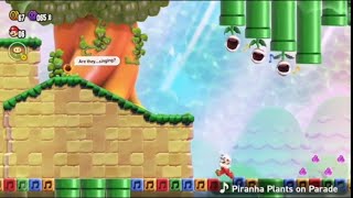 Super Mario Wonder  Piranha Plant sings quottoreador marchquotThe Fnaf Song [upl. by Edrock]