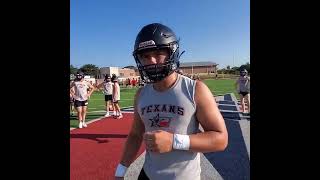 Wimberley Football  Cody Stoever Senior Season Day One 2024 [upl. by Musette]