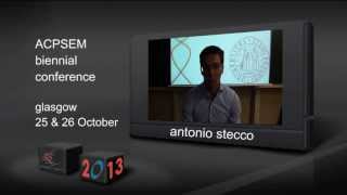 physiosinsport ACPSEM Conference 2013 Antonio Stecco Speaker Trailer [upl. by Hsetim996]