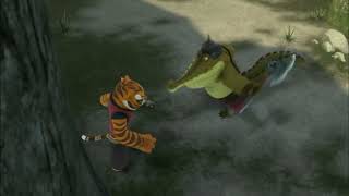 Kung Fu Panda Po and Tigress VS Croc Bandits [upl. by Kania]