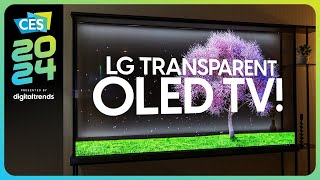 LG 2024 TV Lineup at CES  LG Stuns with Transparent OLED TV [upl. by Harifaz]