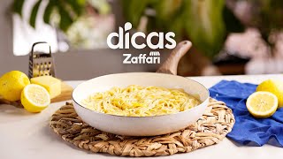 Pasta al limone  Dicas Zaffari [upl. by Llerroj]