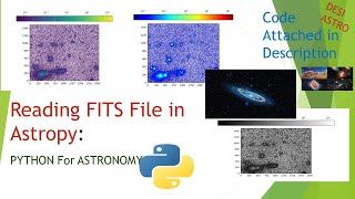 How To Read FITS File For Beginners Astropy Python For ASTRONOMY IMAGE Analysis DESI ASTRO [upl. by Nart]