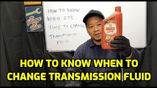 HOW TO KNOW WHEN TO CHANGE YOUR TRANSMISSION FLUID [upl. by Nirehtac]