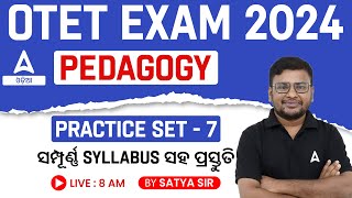 Odisha TET 2024  Pedagogy Class  Practice Set 7 [upl. by Merilyn]