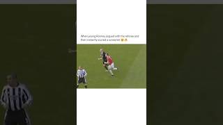 When young Rooney argued with the referee and then instantly scored a screamer 🤯🔥 [upl. by Elfstan]