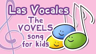 The Vowels  Las Vocales  Calico Spanish Songs for Kids [upl. by Anaerb130]