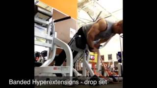 Banded Hyperextensions  Dropset  UFE PRO Nick Geris [upl. by Suirad]