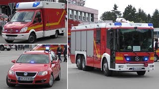 Realeinsatz während TdoT HTLF KTW und KdoW Werkfeuerwehr Forschungszentrum Jülich [upl. by Llehcar]