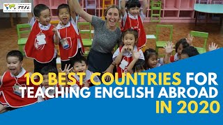 10 Best Countries For Teaching English Abroad in 2020  Webcast [upl. by Amati]