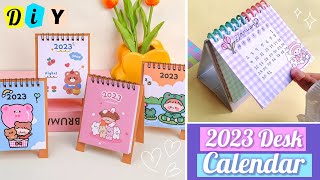 How to make a 2023 desk calendar at home  DIY Calendar 2023 [upl. by Harriet436]