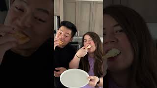 Mozzarella amp Cream Cheese Hotteok from Hmart ytshorts shorts snacks food foodreview mukbang [upl. by Beetner]