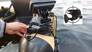 Hook2 5 Triple Shot Fish Finder mounted on Inflatable Float Tube Boat [upl. by Naeroled]