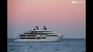 KATARA Yacht • Emir of Qatar 300M Superyacht • Lurssen • 2010 •Docking in Antibes [upl. by Katushka365]