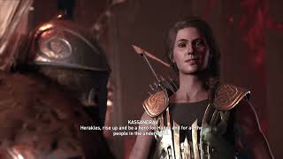 Battle with Herakles  Assassins Creed Odyssey PS5 [upl. by Birkle]