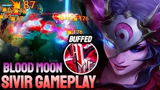 WILD RIFT BLOOD MOON SIVIR SKIN  NEW CHAMP SIVIR GAMEPLAY  MASTER RANKED [upl. by Jolenta505]