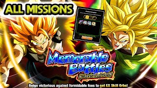 ALL MISSIONS DONE GLOBAL DRAGON BALL SUPER MEMORABLE BATTLES Dragon Ball Z Dokkan Battle [upl. by Gawen]