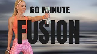 60 MINUTE LOW IMPACT STRENGTH WORKOUT  Weights  Gliders  High Intensity [upl. by Ahgem]