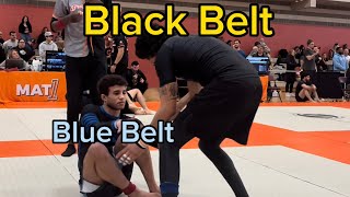 Blue Belt Defeats Black Belt In Jiu Jitsu Competition [upl. by Dulcinea]