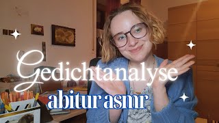 Abitur 2024 ASMR Gedichtanalyse 02 [upl. by Pablo195]